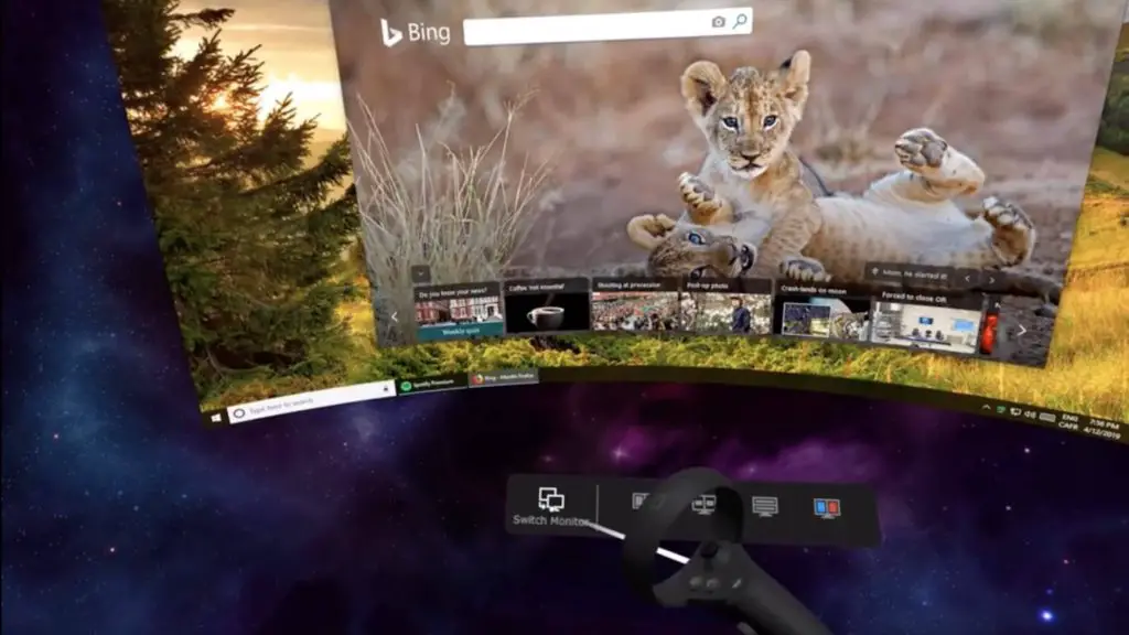 virtual desktop hand tracking