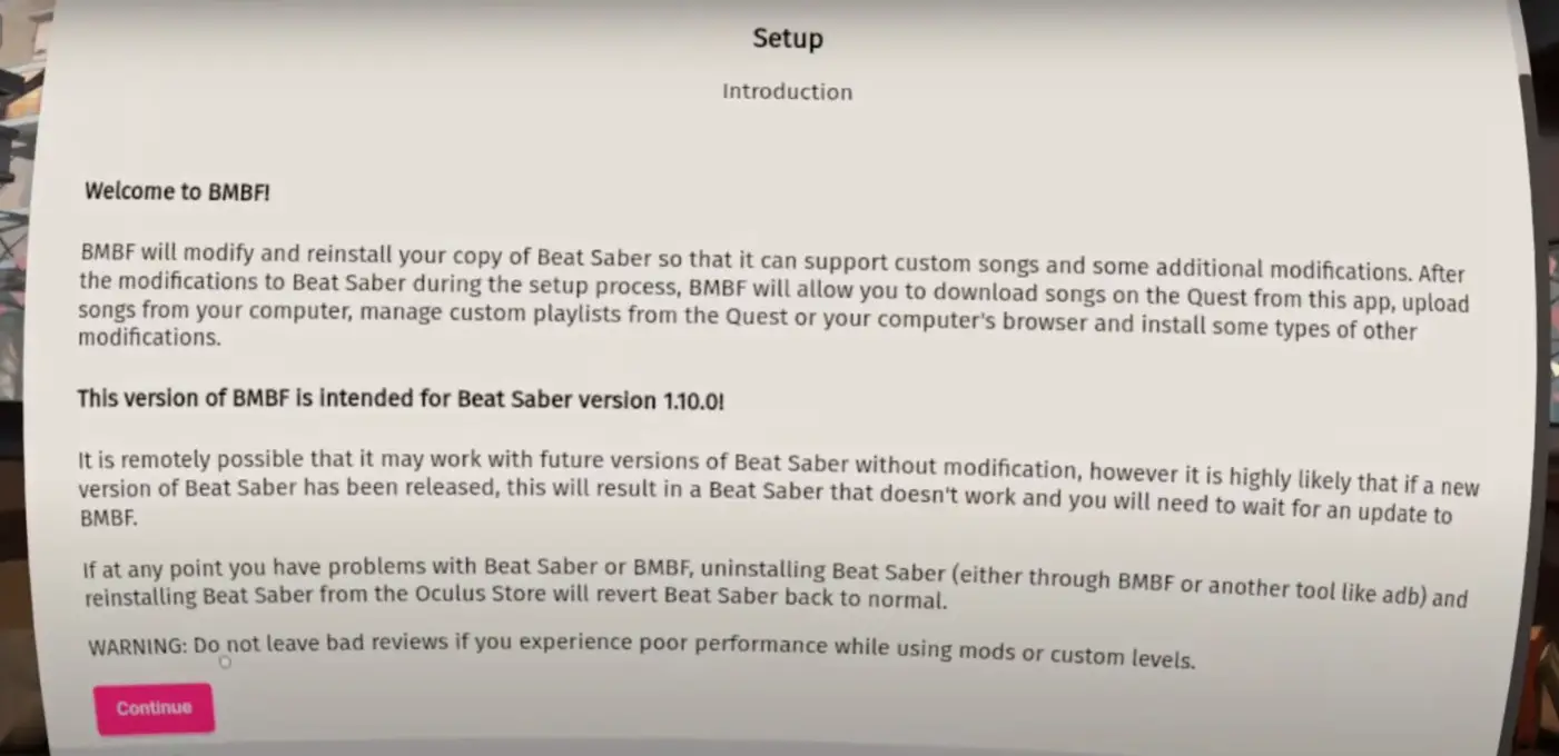 Installing Modded Beat Saber on Oculus Quest