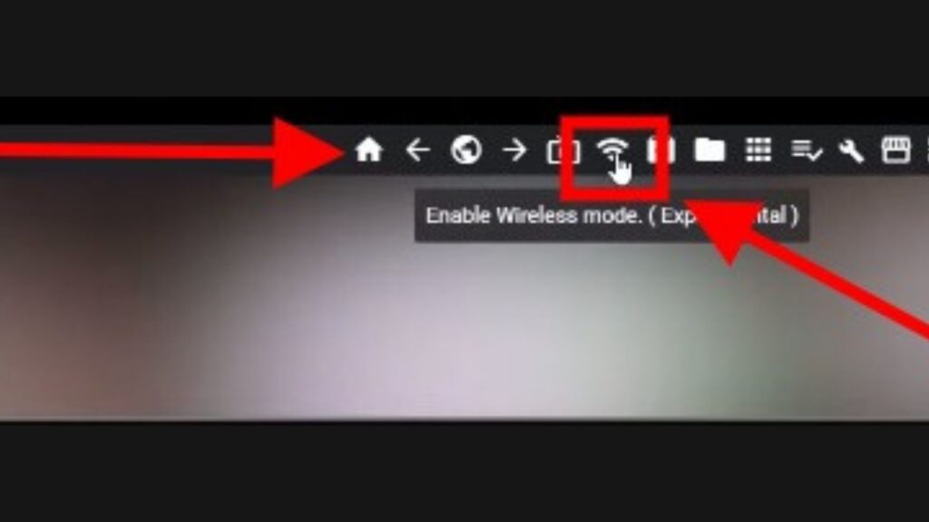 Click “Enable wireless” - Sidequest