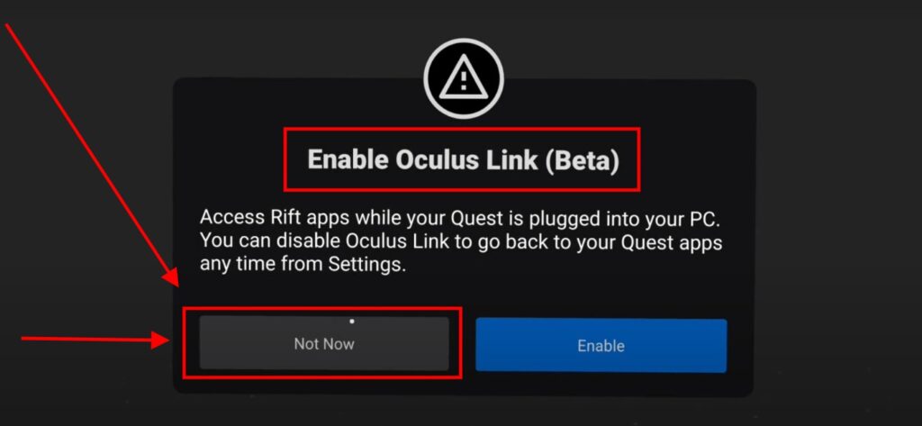 Enable Oculus Link - Using sidequest wirelessly