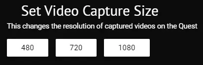 Set Video Capture Size