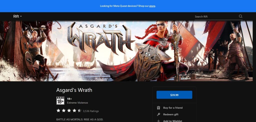 Buy Asgard's Wrath From The RIFT Store