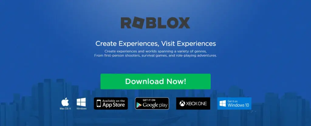 Roblox Download page