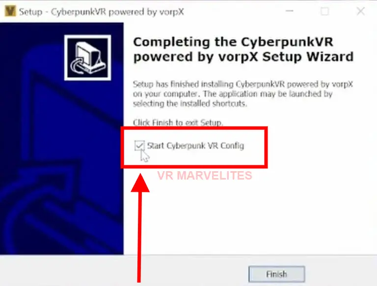 enable the Start Cyberpunk VR Config option
