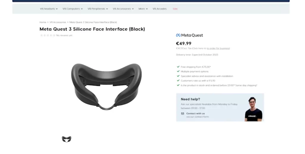 Silicone Face Interface